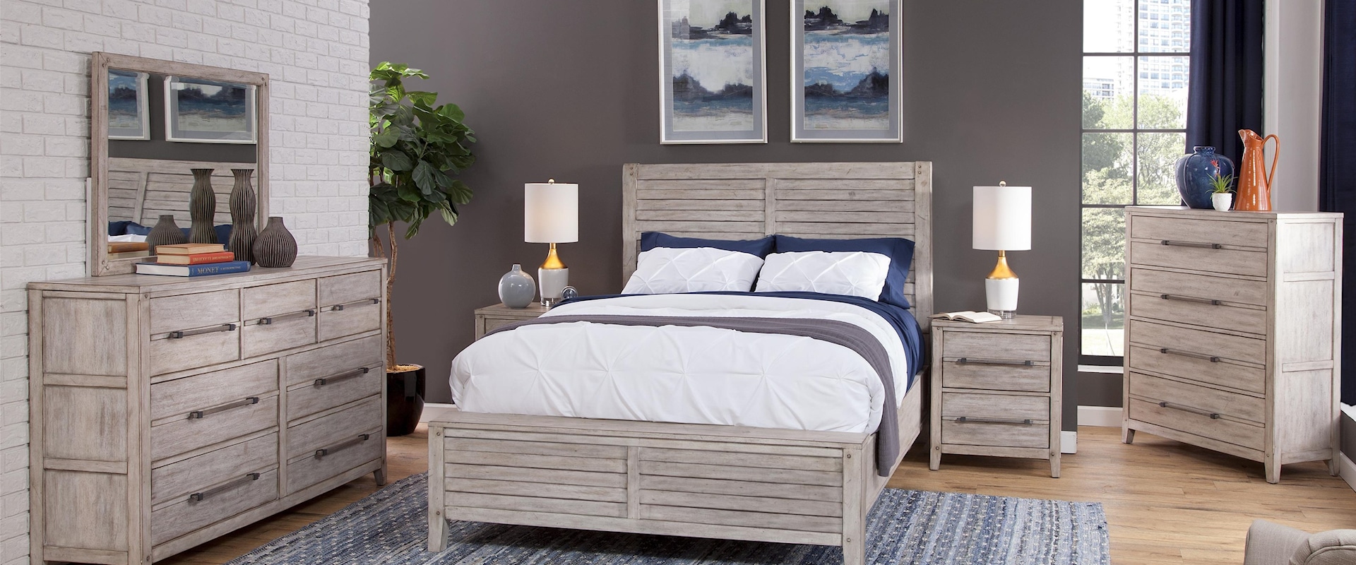 5 piece king bedroom group