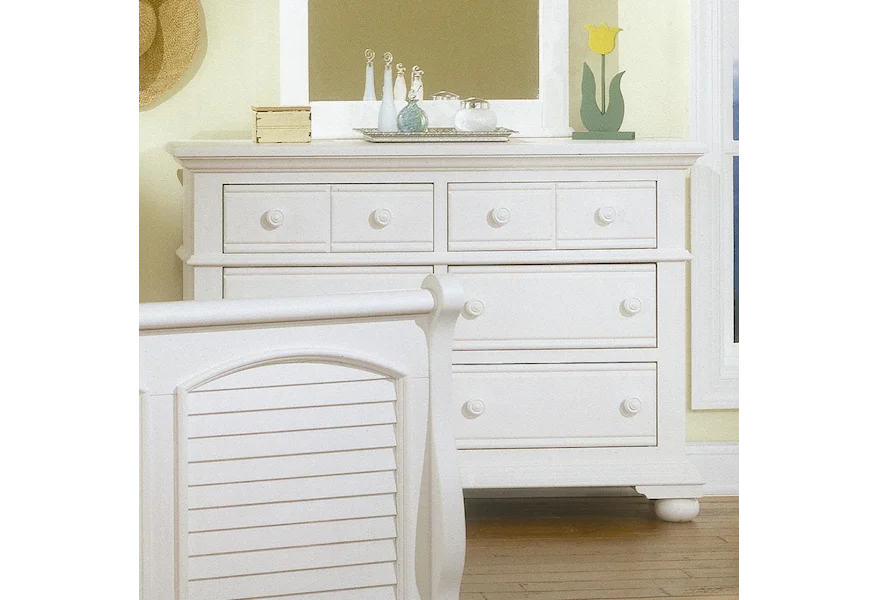 Cottage Traditions Cottage Double Dresser by American Woodcrafters at Baer's Furniture