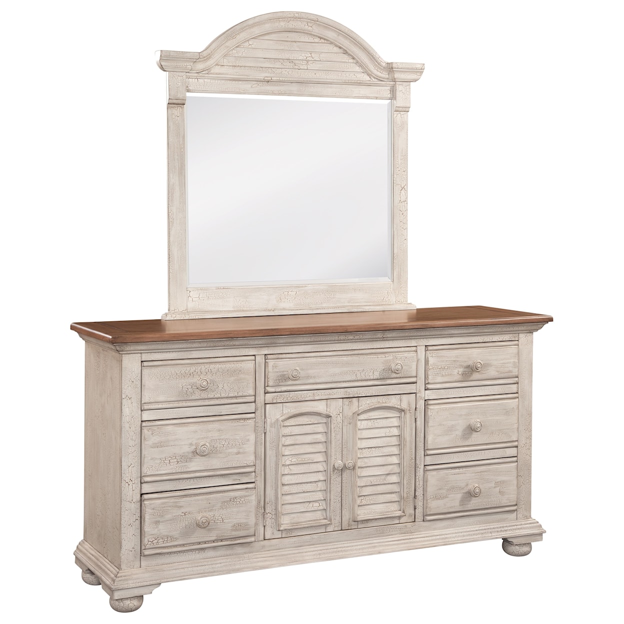American Woodcrafters Cottage Traditions Triple Dresser