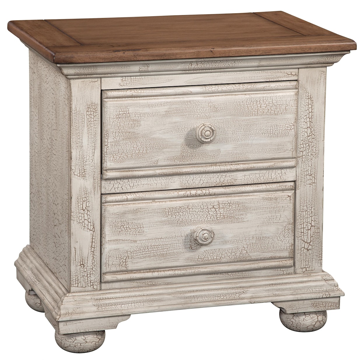 American Woodcrafters Cottage Traditions 2 Drawer Nightstand