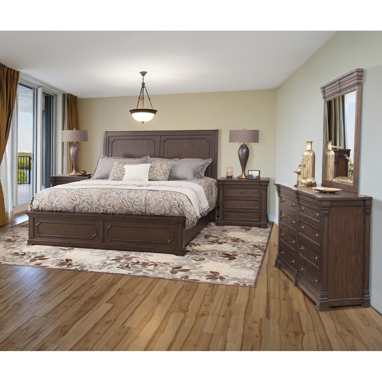 American Woodcrafters Kestrel Hills 5pc Queen Bedroom Group