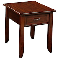 End Table w/ 1 Drawer in Cherry Wood