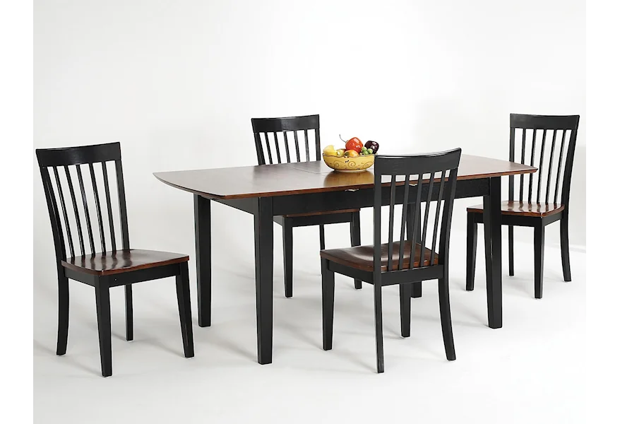 Newbury and Kensington Contemporary Dining Sets 5 Piece Table and Chair Set by Amesbury Chair at Dinette Depot