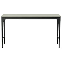 Industrial Sofa Table with Thermo Fused Laminate Top