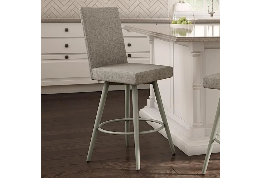 Boudoir Webber Swivel Counter Stool by Amisco at Esprit Decor Home Furnishings