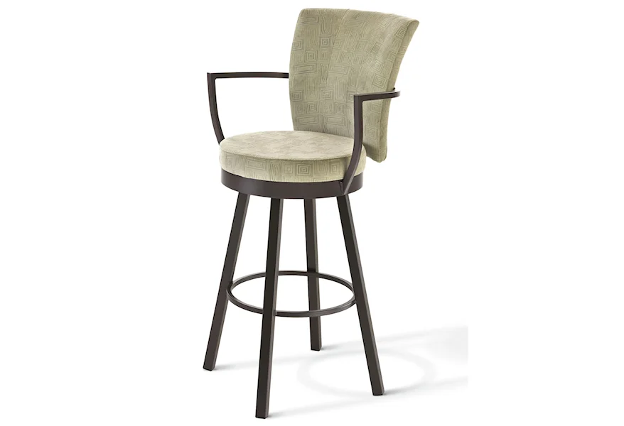 Boudoir Counter Height Cardin Swivel Stool by Amisco at Dinette Depot