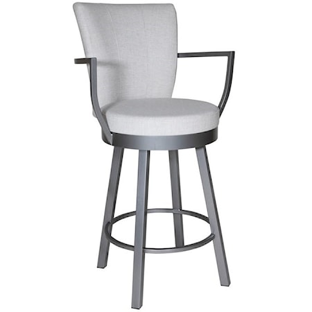 Customizable 26" Counter Height Cardin Swivel Stool