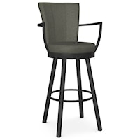 Customizable 30" Bar Height Cardin Swivel Stool