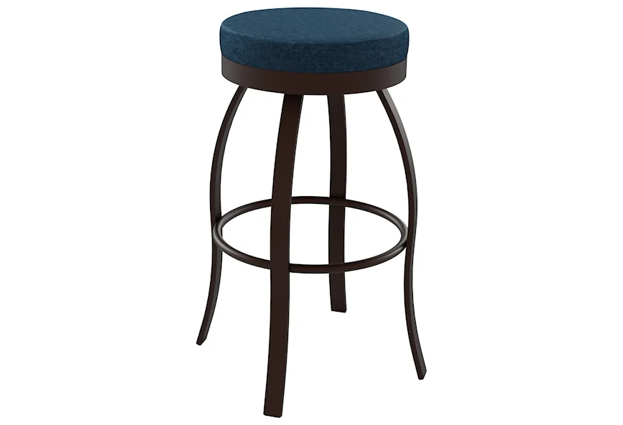 Boudoir 26" Swan Swivel Counter Stool by Amisco at Esprit Decor Home Furnishings