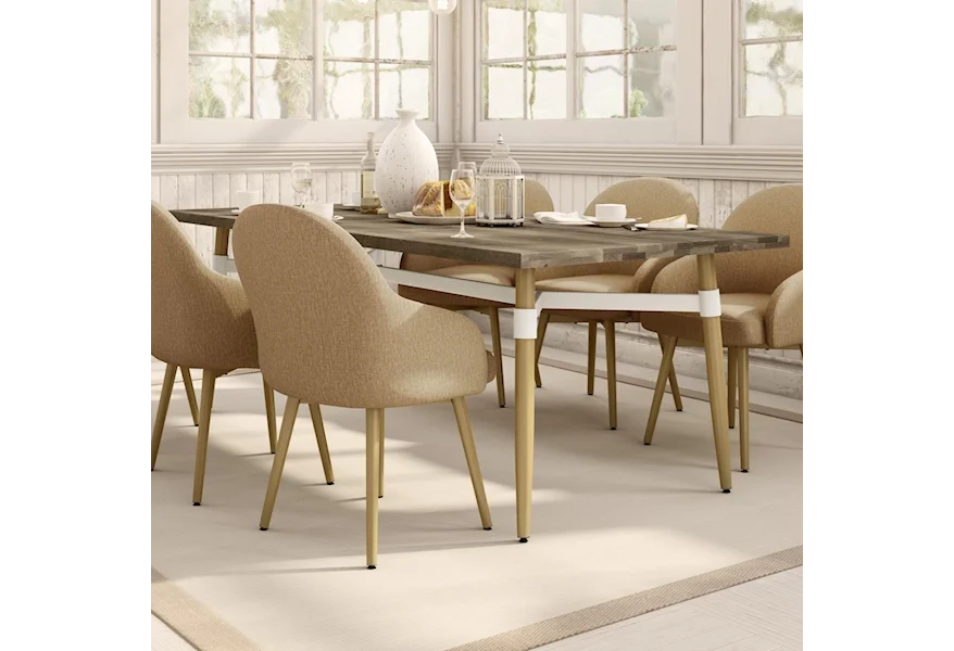Boudoir Link Dining Table by Amisco at Jordan's Home Furnishings