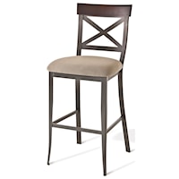 Customizable 30" Kyle Bar Stool with Upholstered Seat