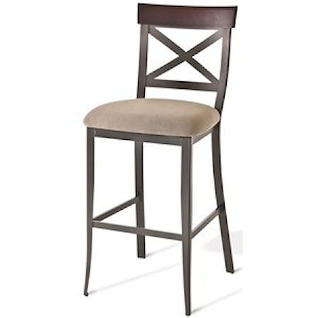 30&quot; Kyle Bar Stool with Upholstered Seat
