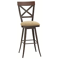 Customizable 26" Kyle Swivel Counter Stool in Country Themed Furniture Style