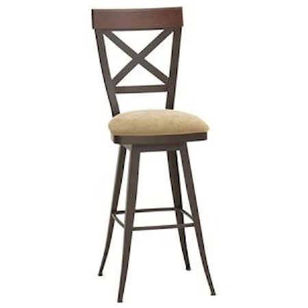 34" Spectator Height Kyle Swivel Stool