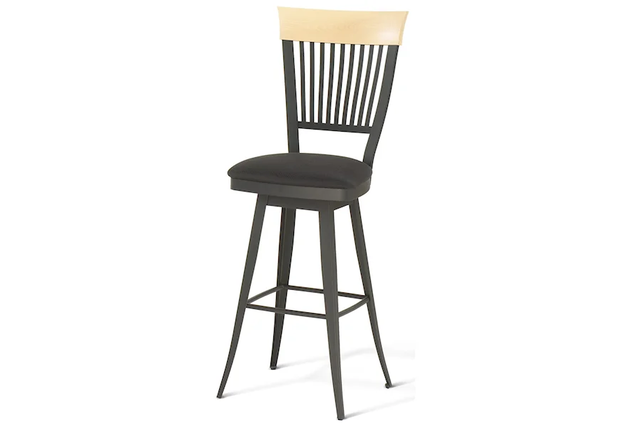 Countryside 30" Annabelle Swivel Bar Stool by Amisco at Esprit Decor Home Furnishings