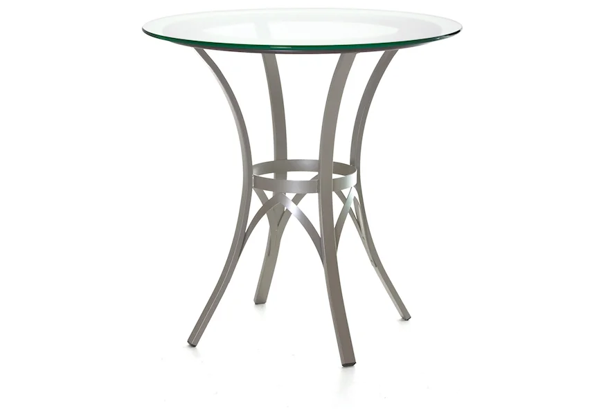 Countryside Kai Counter Table w/ Wood Ring & Glass Top by Amisco at Esprit Decor Home Furnishings