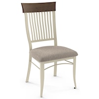 Customizable Annabelle Side Chair with Upholstered Seat