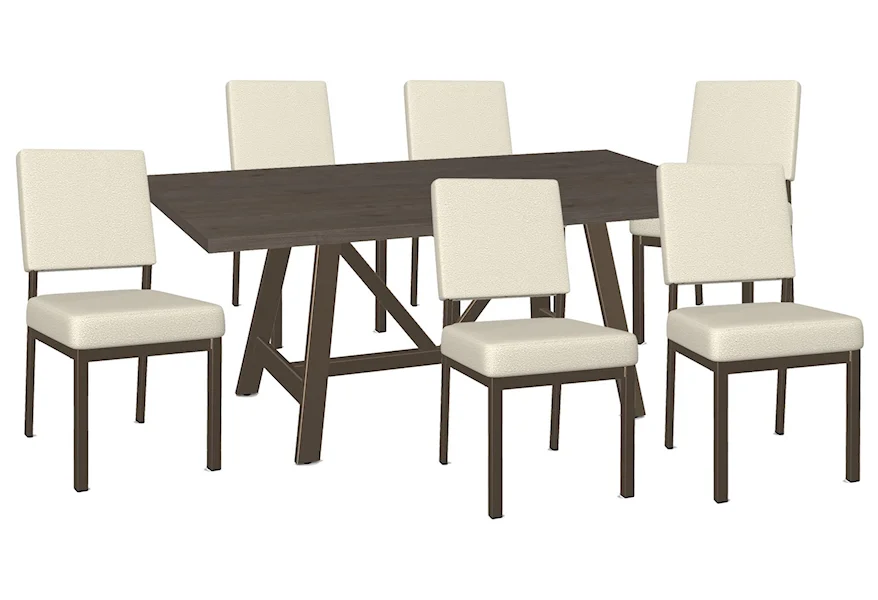 Farmhouse Rectangle Table and Chairs by Amisco at Johnny Janosik
