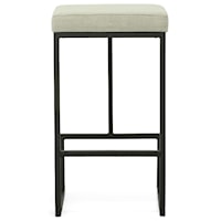 Customizable Backless Counter Height Stool with Upholstered Seat
