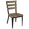 Amisco Industrial Dexter Chair with Wood Seat