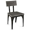 Amisco Industrial Architect Chair with Wood Seat