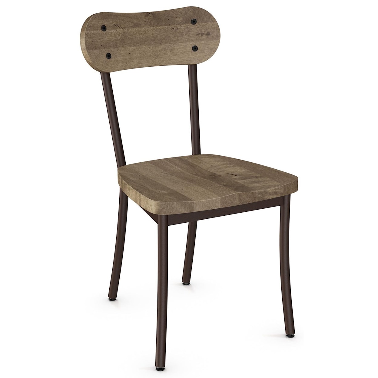 Amisco Industrial Bean Chair with Wood Seat