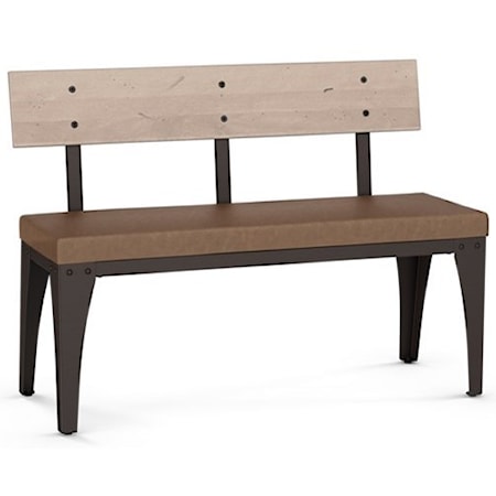 Customizable Architect Bench with Upholstered Seat