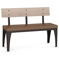 Customizable Architect Bench with Upholstered Seat