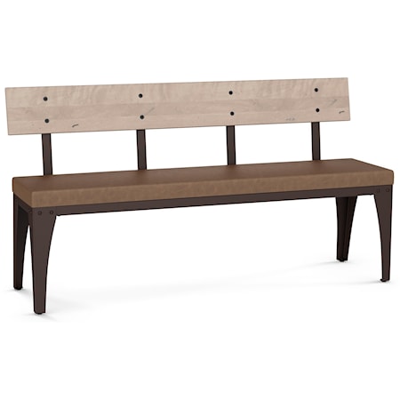Customizable Architect Bench with Cushion Seat