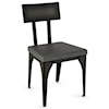 Amisco Industrial Architect Chair with Upholstered Seat