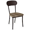 Amisco Industrial Bean Chair with Wood Seat