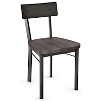 Customizable Lauren Chair with Distressed Solid Birch Wood Seat