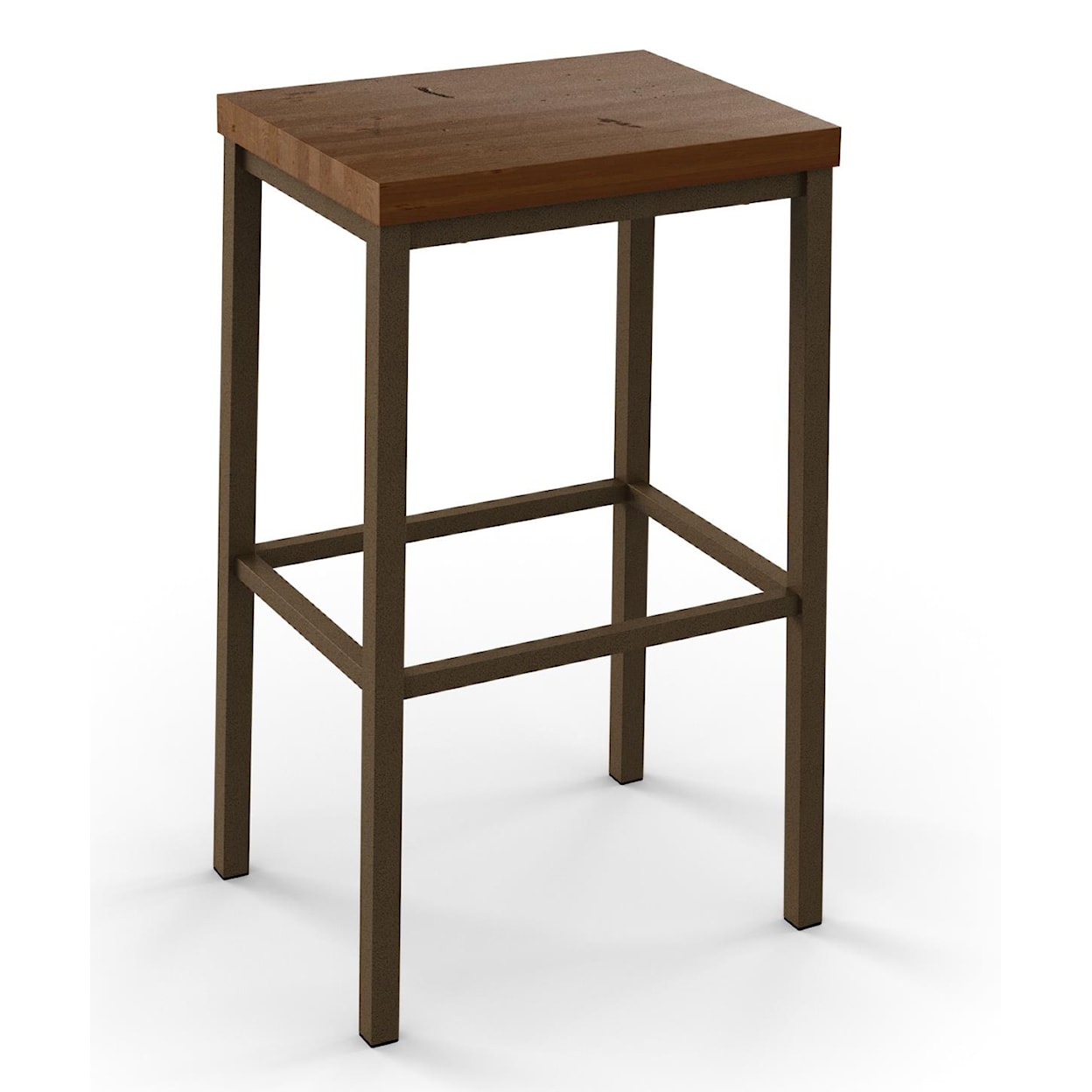 Amisco Industrial Bradley Non-Swivel Counter Height Stool