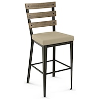 Customizable 26" Dexter Counter Stool with Upholstered Seat