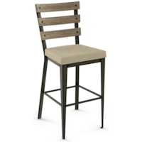 Customizable 26" Dexter Counter Stool with Upholstered Seat