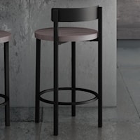 Customizable 26" Zoe Counter Stool with Wood Seat