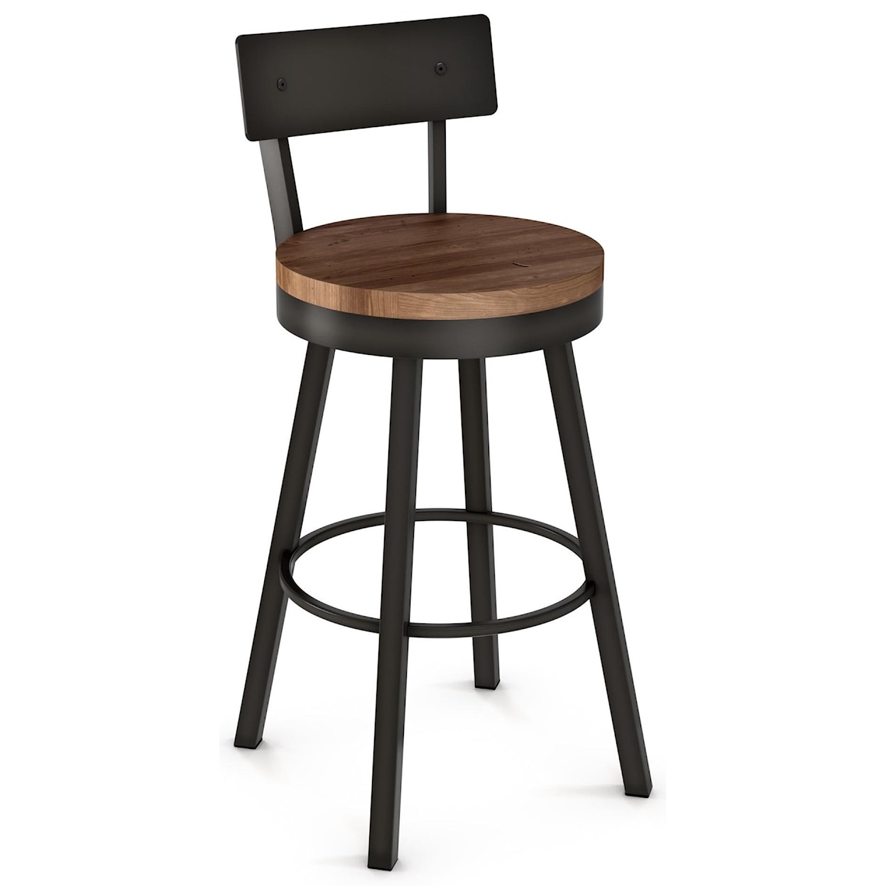 Amisco Industrial 26" Lauren Swivel Stool