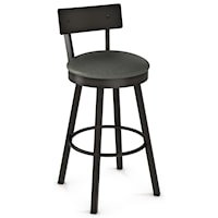 26" Lauren Swivel Counter Stool with Cushioned Seat