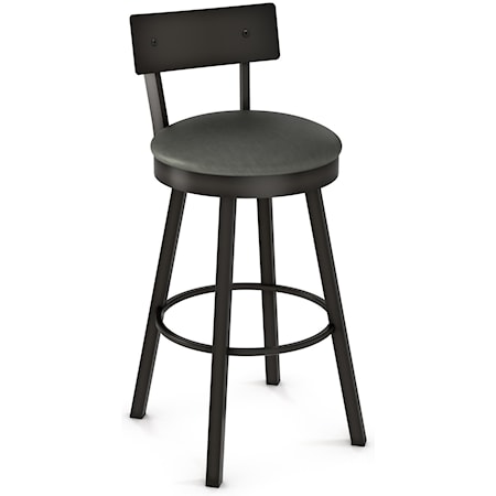 26" Lauren Swivel Counter Stool with Cushioned Seat