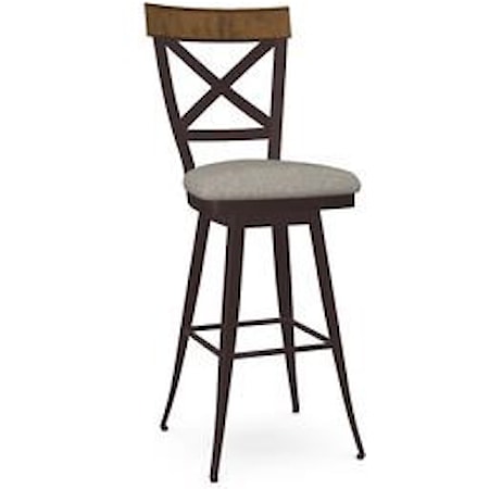 Customizable Kyle Swivel Bar Stool