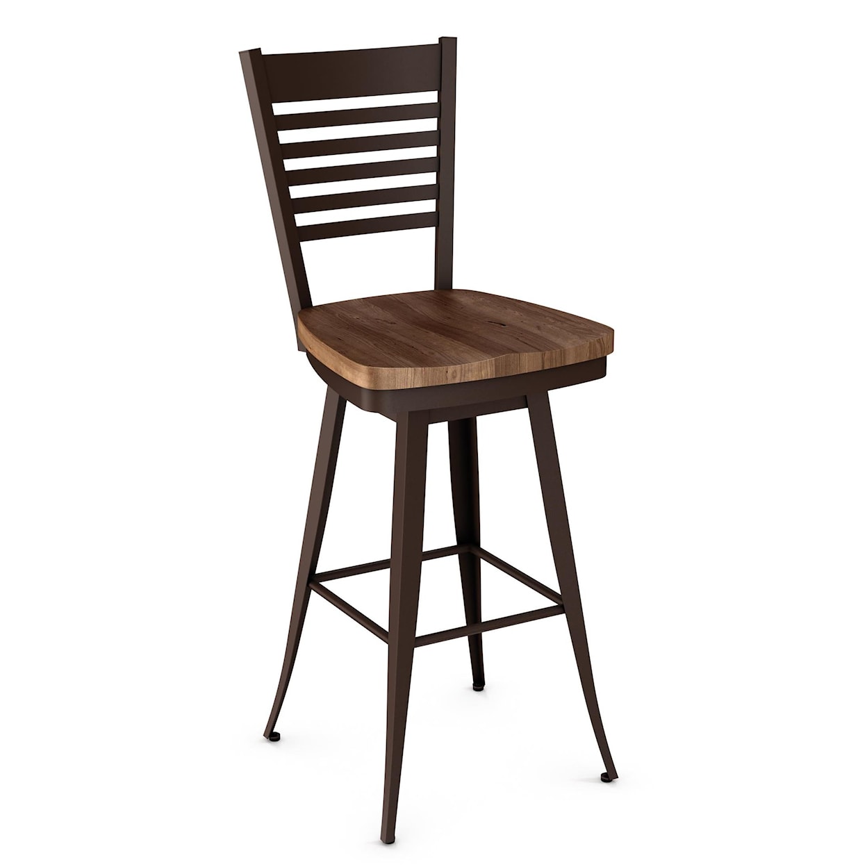 Amisco Industrial Edwin 26" Swivel Barstool