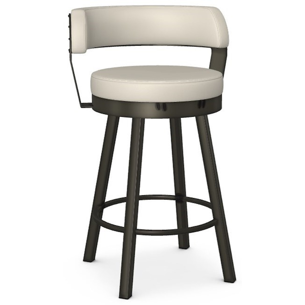 Amisco Industrial 26" Russell Swivel Stool