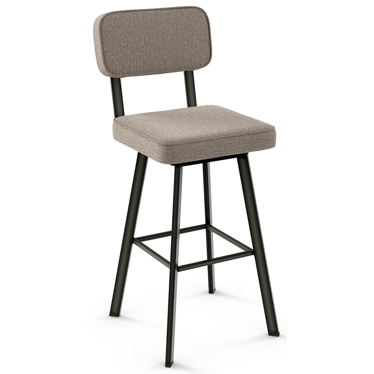 Amisco Industrial Brixton Swivel Stool, Counter Height