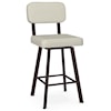 Amisco Industrial Brixton Swivel Stool, Counter Height