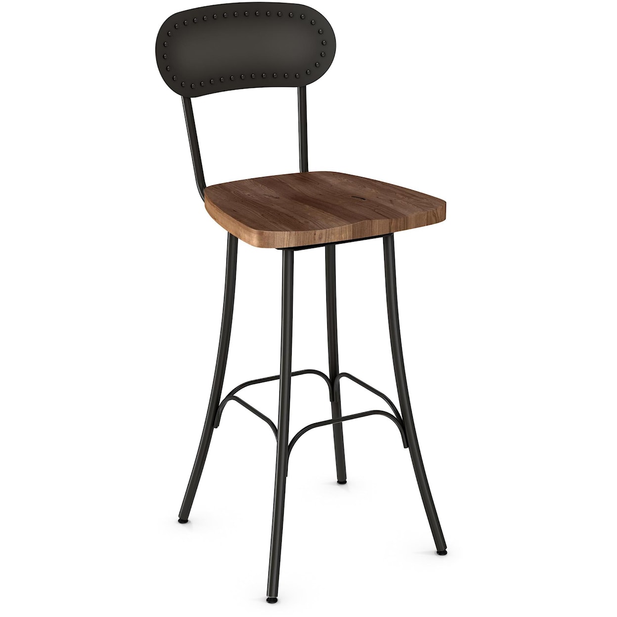 Amisco Industrial 30" Bean Bar Stool