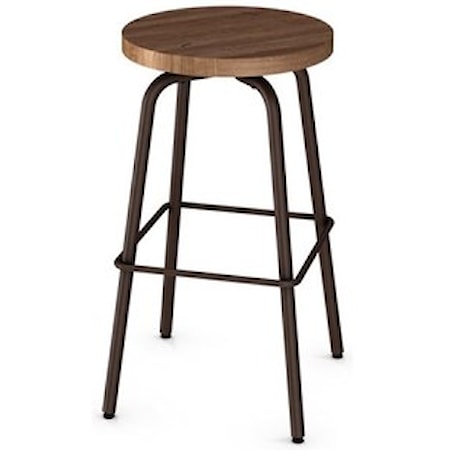 26&quot; Button Swivel Counter Stool