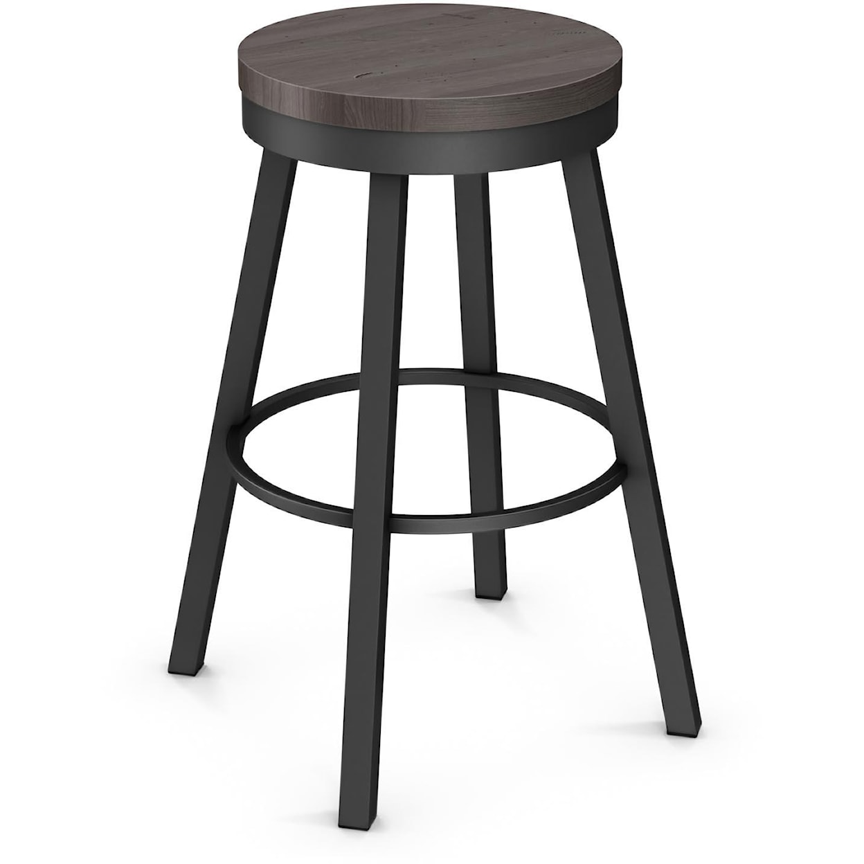 Amisco Industrial 26" Connor Counter Height Swivel Stool