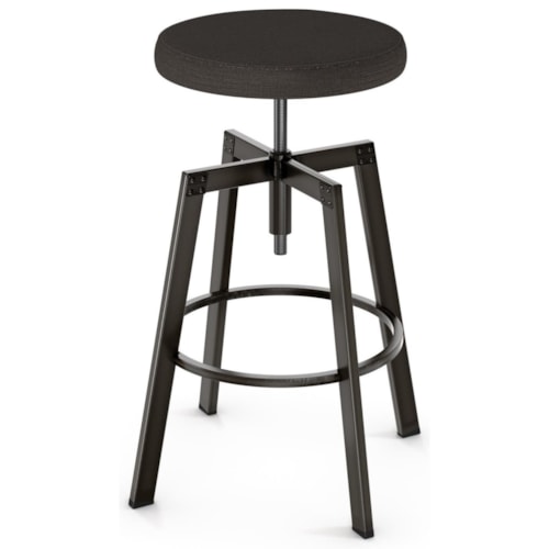 Adjustable Architect Screw Stool with Cushion Seat