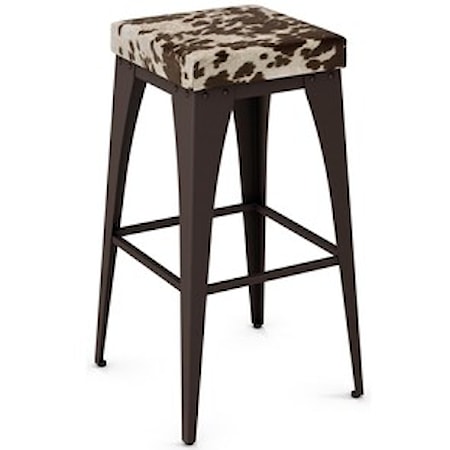 26&quot; Upright Stool with Upholstered Seat