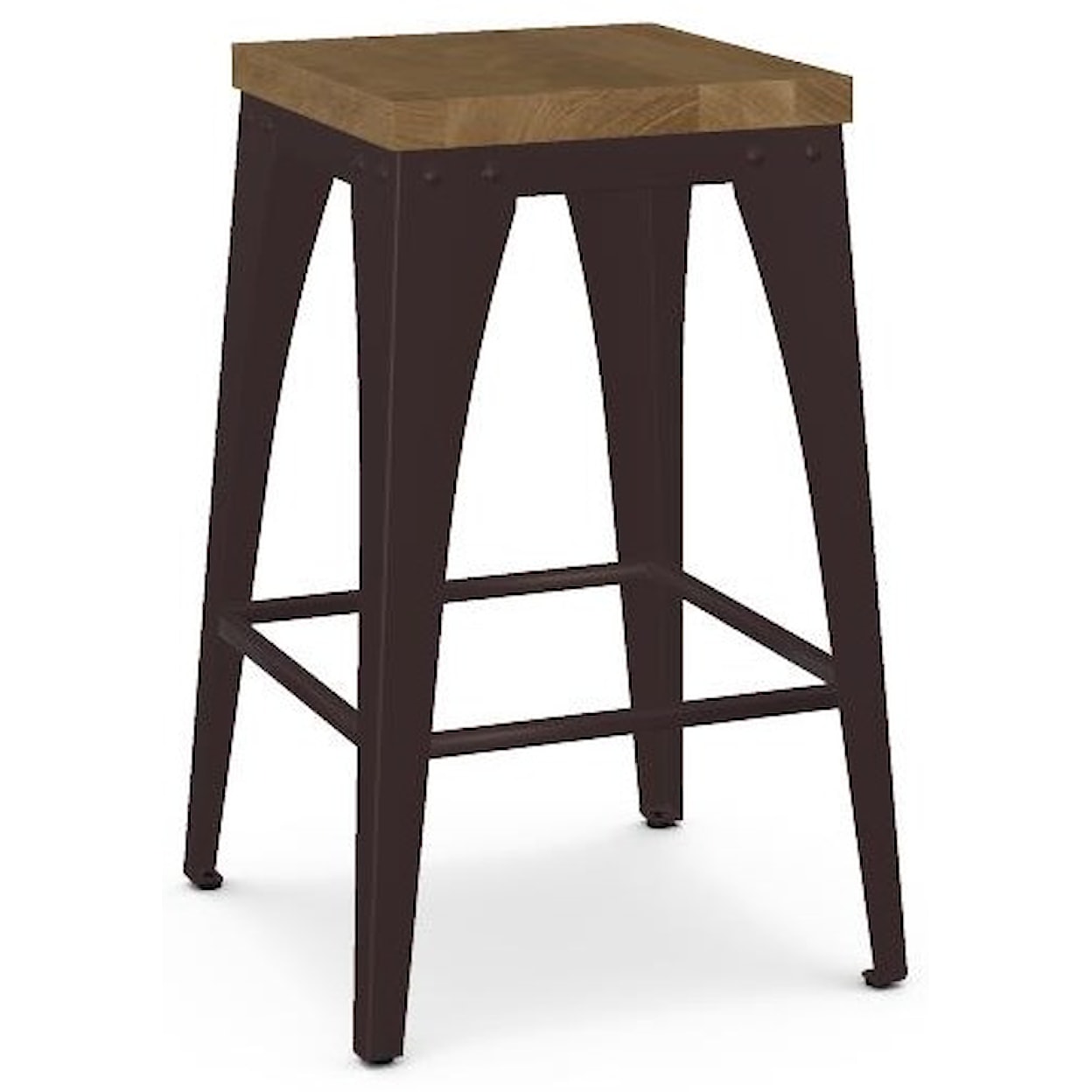 Amisco Industrial Customizable Upright Counter Stool